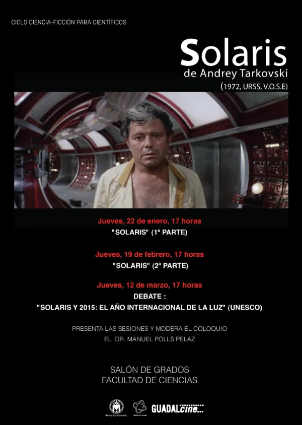 Proyección de la película Solaris dentro del Ciclo de Ciencia Ficción para científicos