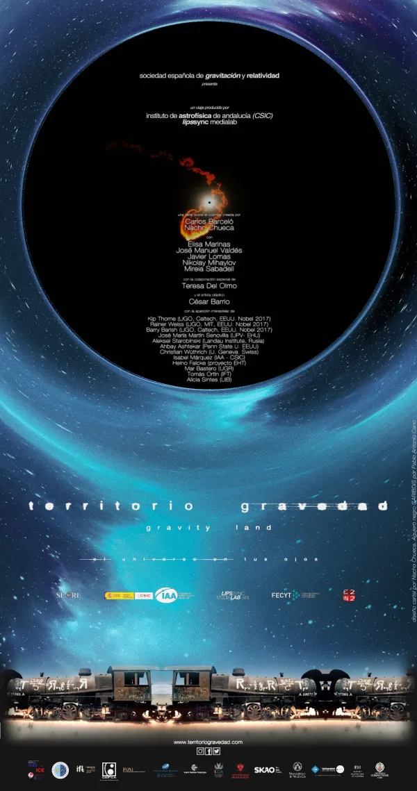 Proyección de pieza presentación de la docu-serie de divulgación científica Territorio Gravedad