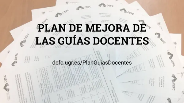 Plan de Mejora de las Guías Docentes de la Delegación de Estudiantes de la Facultad de Ciencias