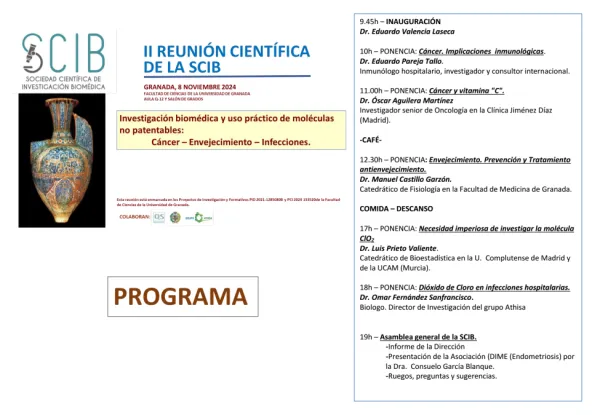 II Reunión Sociedad Científica de Investigación Biomédica (SCIB)