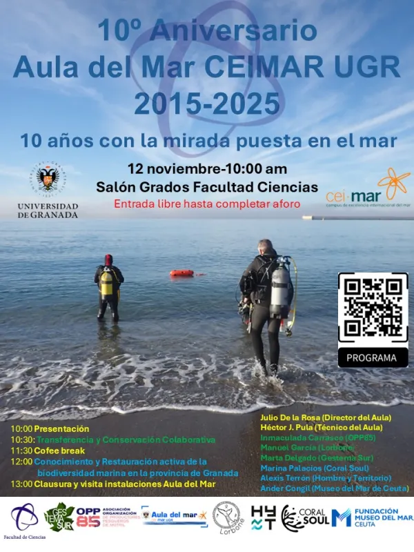 10º Aniversario Aula del Mar CEIMAR UGR 2015-2025