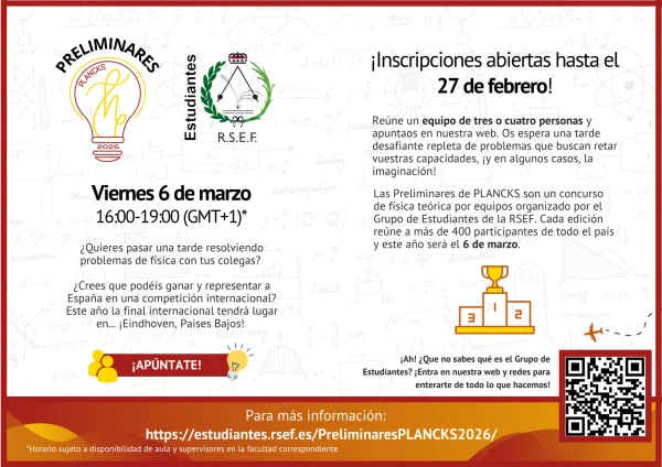 Preliminares de PLANCKS 2026
