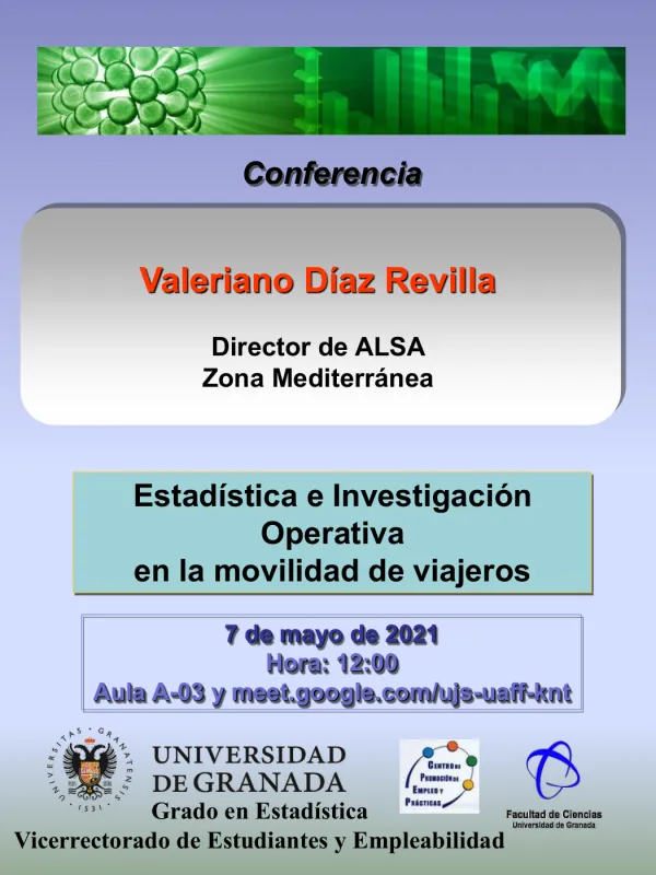 Conferencia: Estadística e Investigación Operativa en la movilidad de viajeros