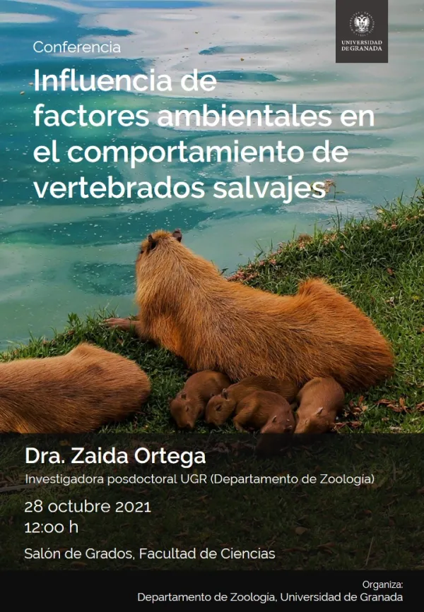 Influencia de factores ambientales en el comportamiento de vertebrados salvajes