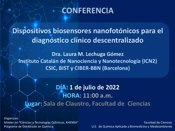 Dispositivos biosensores nanofotónicos para el diagnóstico clínico descentralizado
