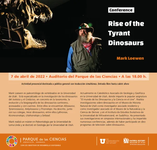 Conferencia Rise of the Tyrant Dinosaurs