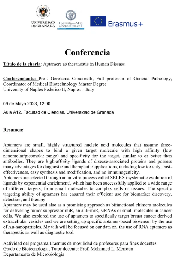 Aptamers as theranostic in Human Disease