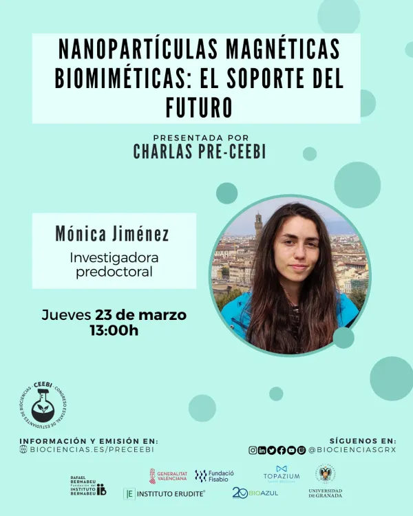 Charla pre-CEEBI | Nanopartículas magnéticas biomiméticas: el soporte del futuro