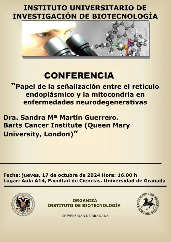 Papel de la señalización entre el retículo endoplásmico y la mitocondria en enfermedades neurodegenerativas