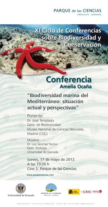 Conferencia Amelia Ocaña “Biodiversidad marina del Mediterráneo: situación actual y perspectivas”