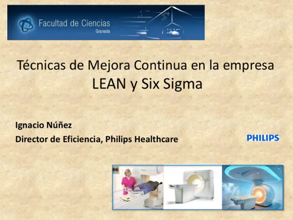Mejora continua. Lean Six Sigma