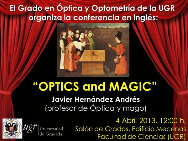 Conferencia “OPTICS and MAGIC”