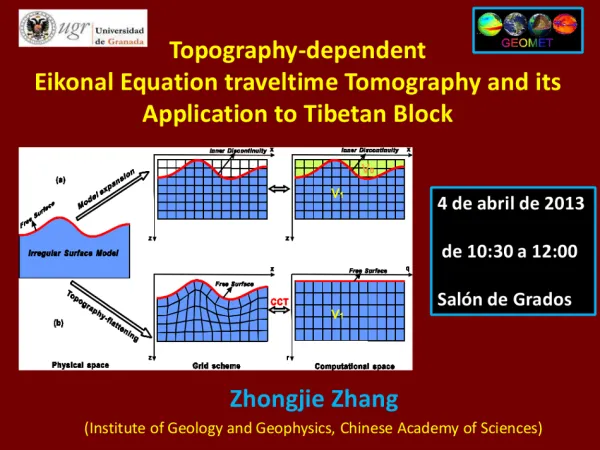 Topography-dependent Eikonal Equation traveltime Tomography and its Application to Tibetan Block