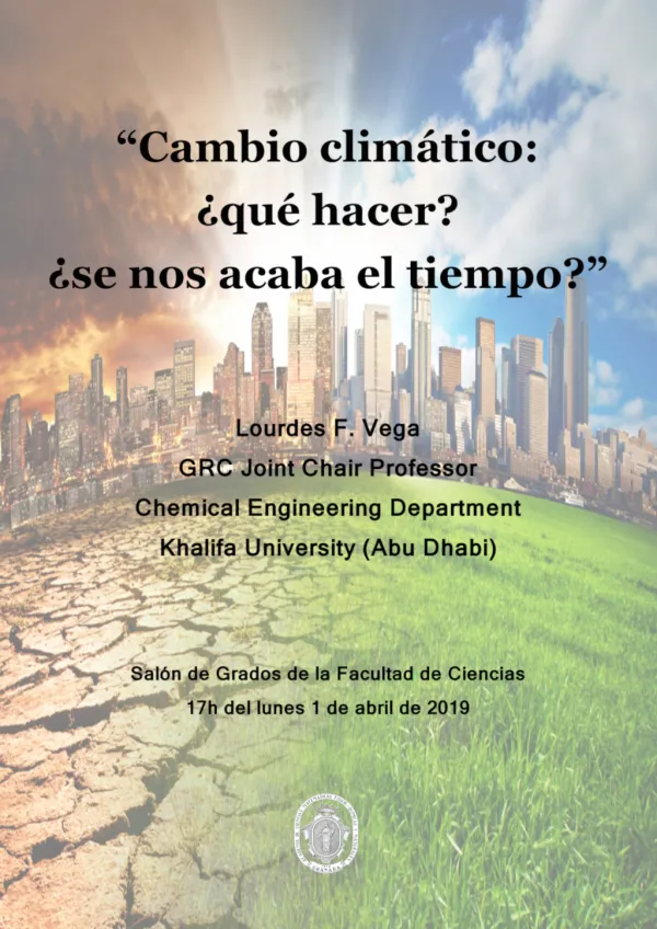 Cambio climático ¿Qué hacer? ¿Se nos acaba el tiempo?