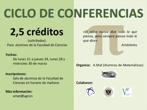 V Ciclo de Conferencias de Matemáticas