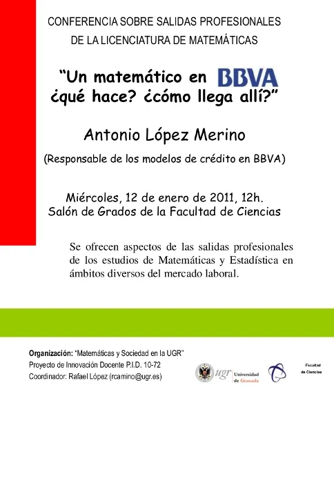 Un matemático en BBVA ¿Qué hace? ¿Cómo llega allí?