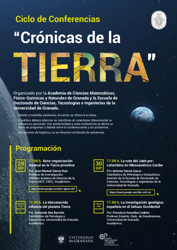 Ciclo de Conferencias ”Crónicas de la Tierra”.