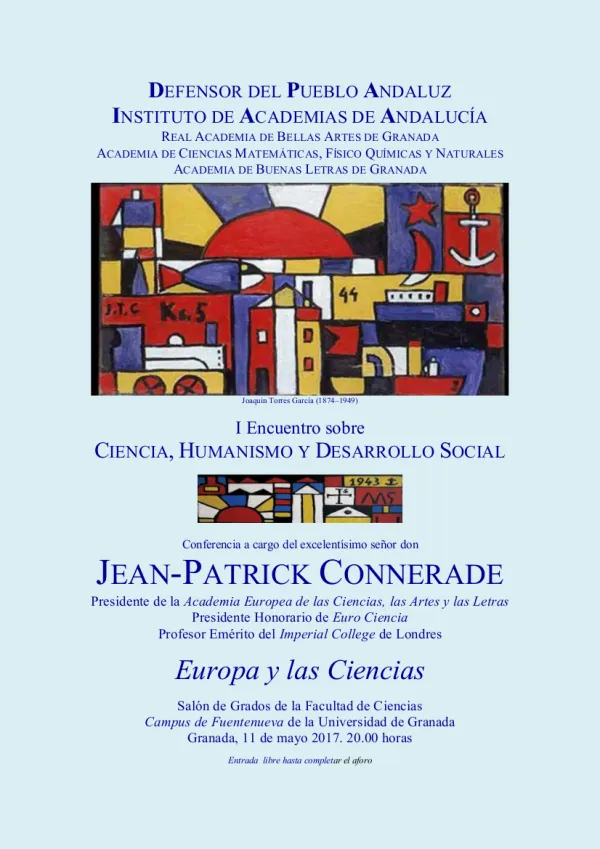Conferencia "Europa y las Ciencias"
