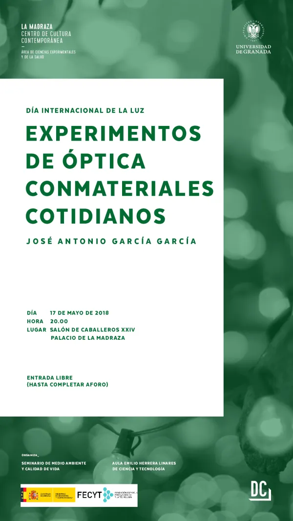 Experimentos de óptica con materiales cotidianos