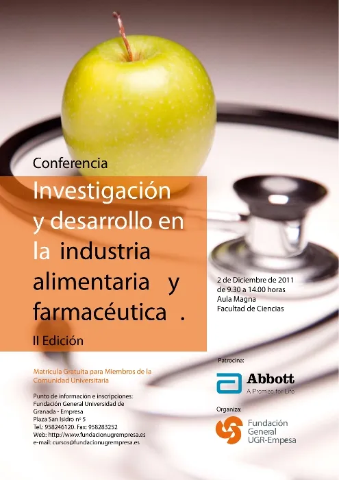 Conferencias "Investigación y desarrollo en la industria alimentaria y farmacéutica." II Edición