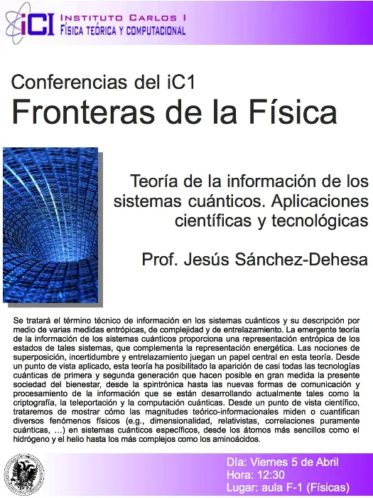 Teoría de la información de los sistemas cuánticos. Aplicaciones científicas y tecnológicas