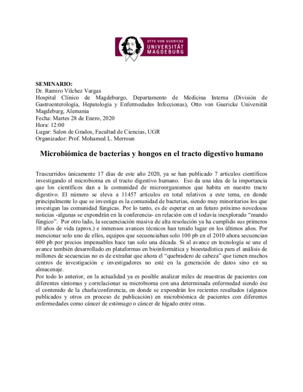 Microbiómica de bacterias y hongos en el tracto digestivo humano