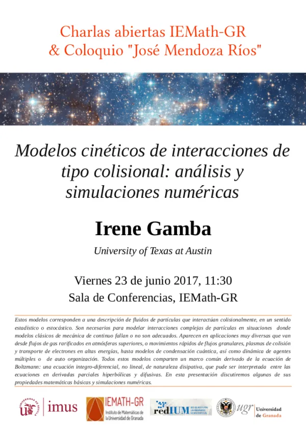 Modelos cinéticos de interacciones de tipo colisional: análisis y simulaciones numéricas