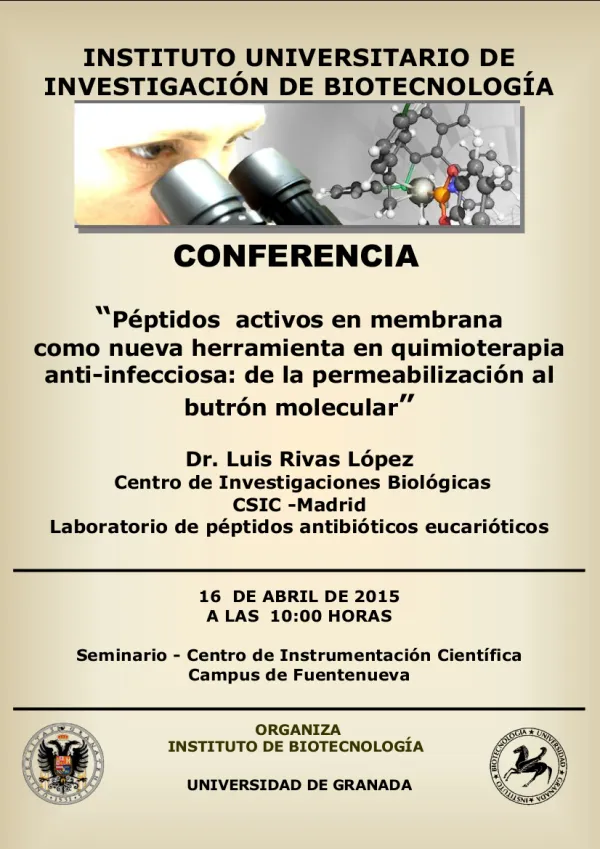 Péptidos activos en membrana como nueva herramienta en quimioterapia anti-infecciosa: de la permeabilización al butrón molecular