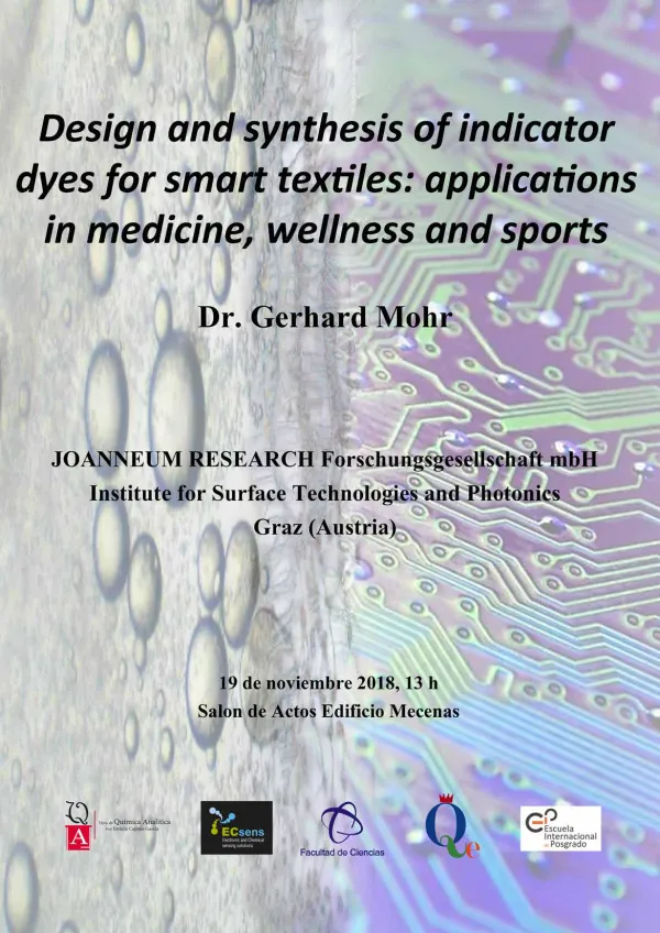 Design and synthesis of indicator dyes for smart textiles: applications in medicine, wellness and sports.