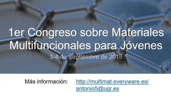 1er Congreso sobre Materiales Multifuncionales para Jóvenes