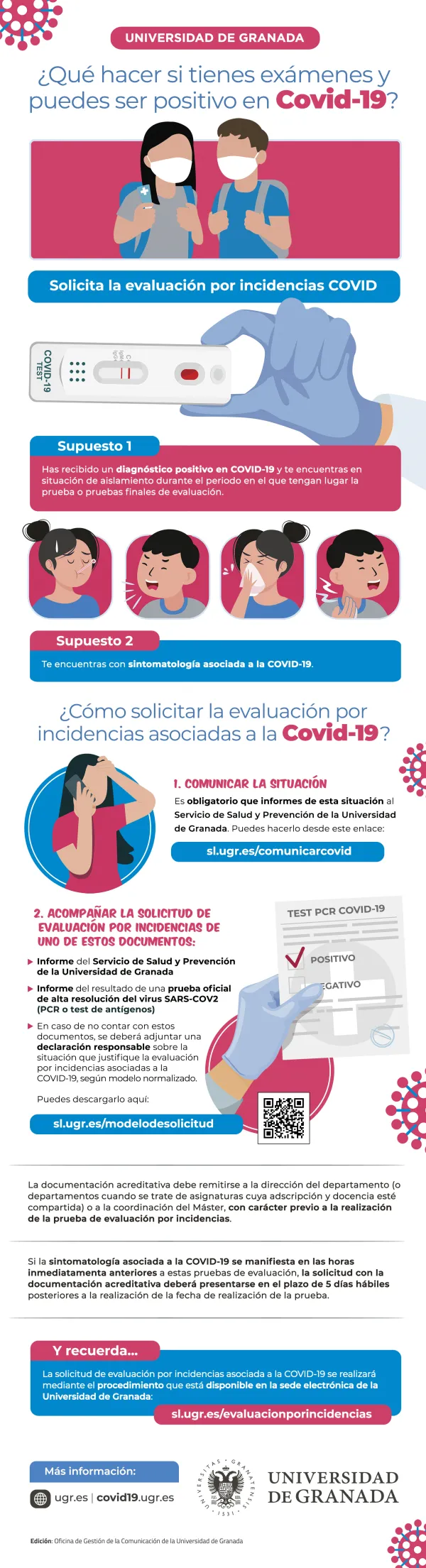¿Qué hacer si tienes exámenes y puedes ser positivo en Covid-19?
