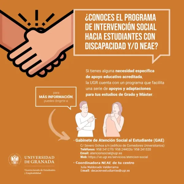 Atención al Estudiantado con Discapacidad y otras Necesidades Específicas de Apoyo Educativo (NEAE)