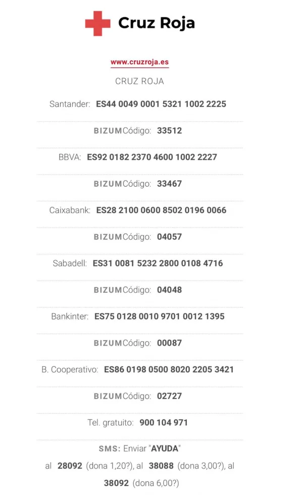 Ayuda a los damnificados por la DANA