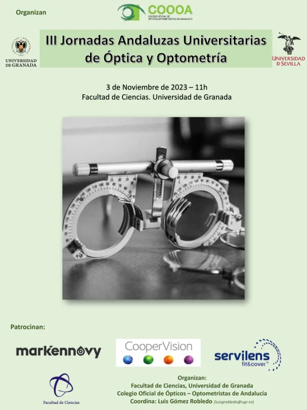 III Jornadas Andaluzas Universitarias de Óptica y Optometría