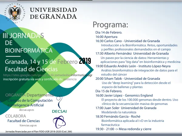 III Jornadas de Bioinformática