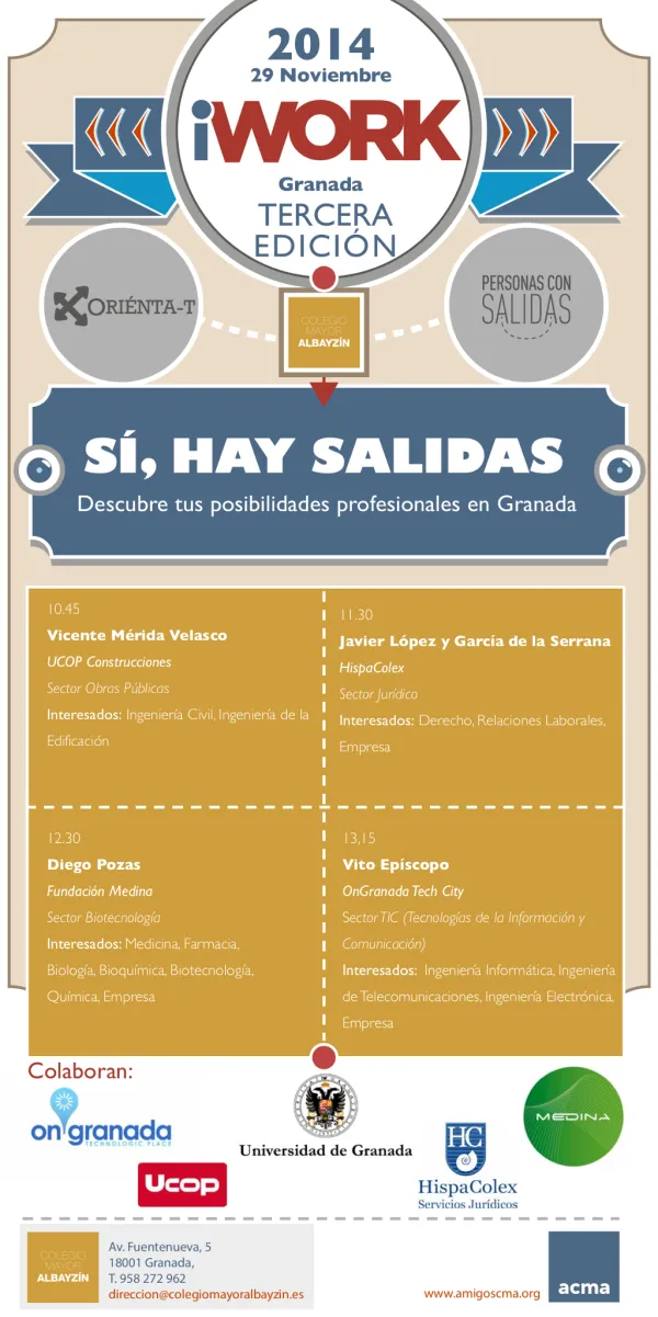 3ª Jornadas iWork de incorporación al mercado laboral