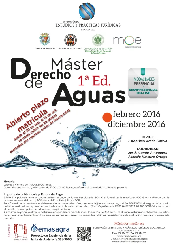 Master en Derecho de Aguas 