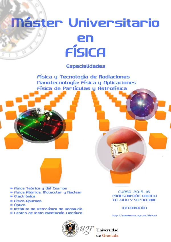 Máster Universitario en Física curso 2015-2016