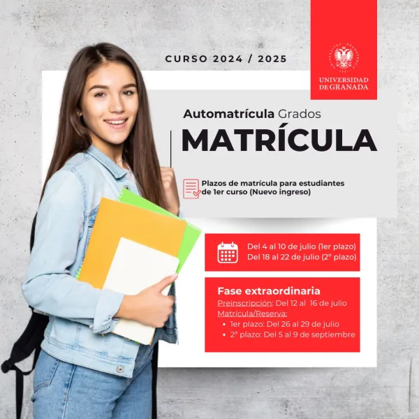 Proceso de matrícula para estudiantes que inician estudios universitarios en el curso 2024-2025