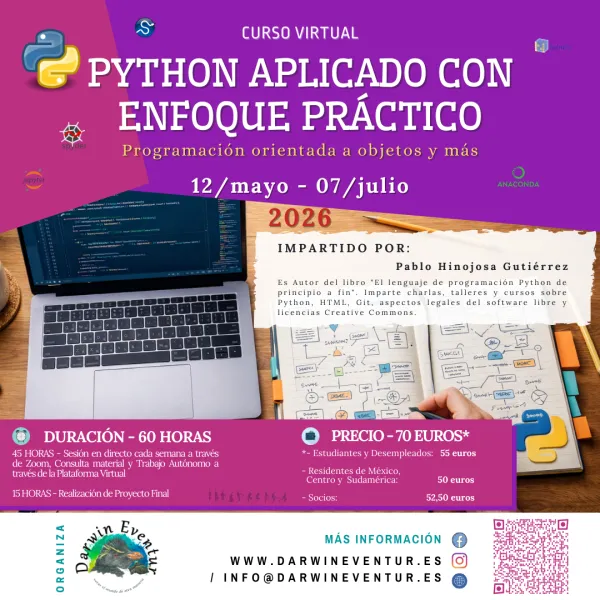 Curso Virtual "Python aplicado con enfoque práctico: programación orientada a objetos y más"