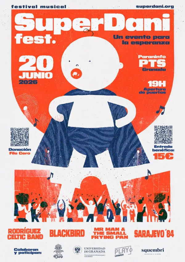 La Facultad de Ciencias se suma a la difusión del 'SuperDani Fest', un festival solidario para financiar la investigación de la UGR sobre el Síndrome de Mitchell