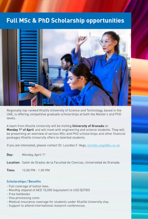 Full MSc & PhD Scholarship opportunities