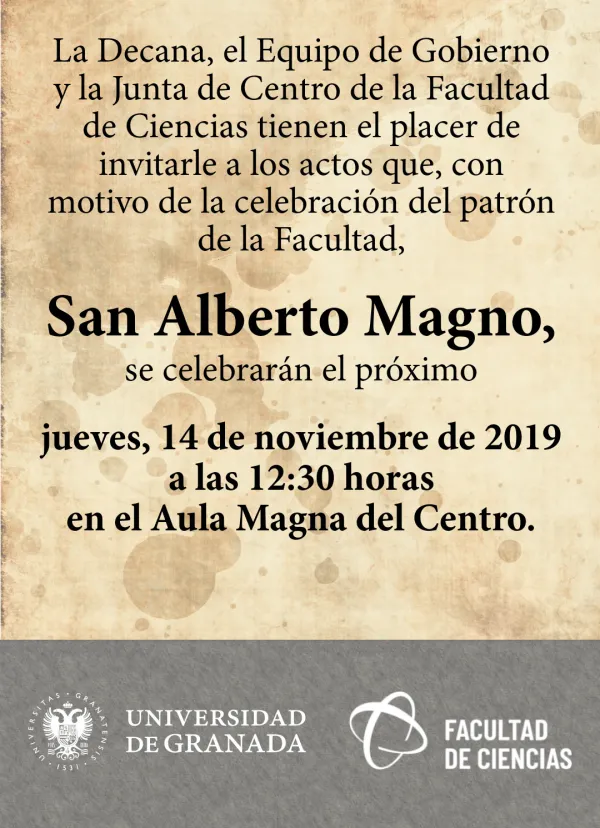 Programa de Actos - San Alberto Magno 2019