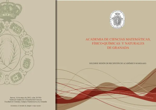 Solemne sesión de recepción de Académico Numerario