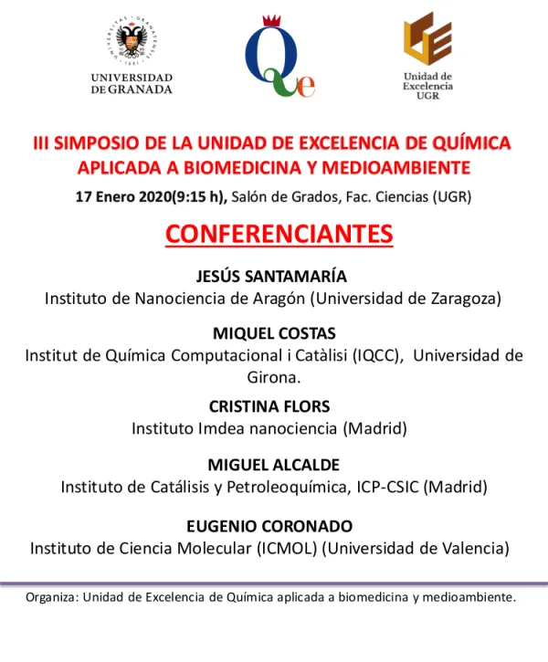 III Simposio de la Unidad de Excelencia de Química aplicada a Biomedicina y Medioambiente