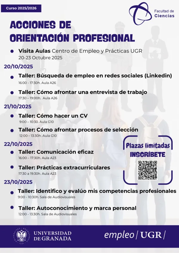 Acciones de orientación profesional para el curso 2025/2026