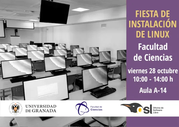Fiesta de instalación de GNU/Linux en la Facultad de Ciencias