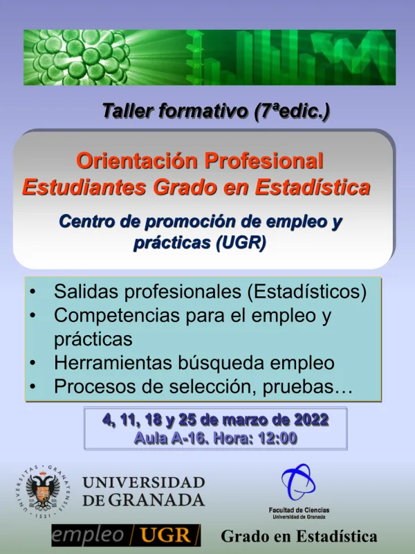 Taller formativo de Orientación Profesional para Estudiantes Grado en Estadística