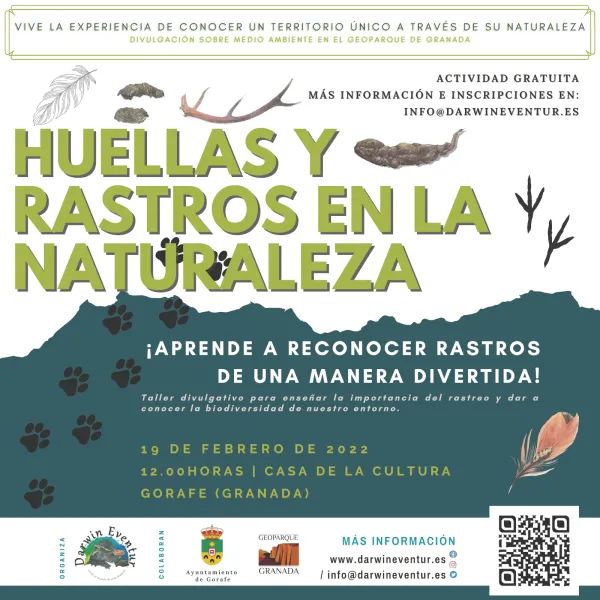 Taller gratuito "Huellas y rastros en la naturaleza" 