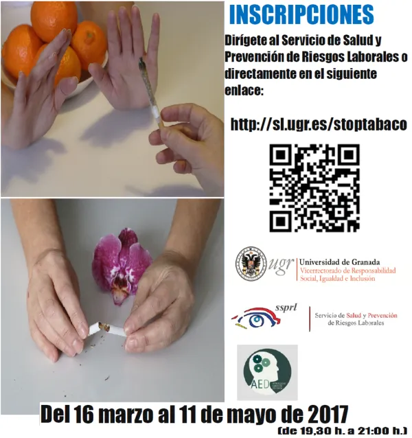 Taller Deshabituación de Tabaco - Cannabis para Estudiantes de la UGR